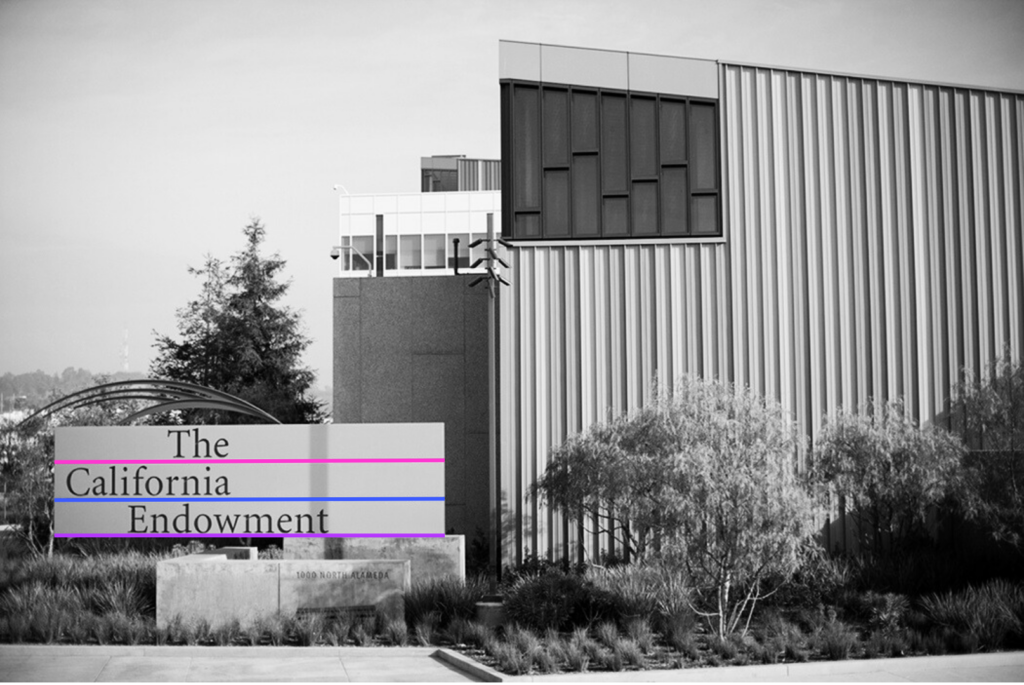 A picture of the outside of The California Endowment building